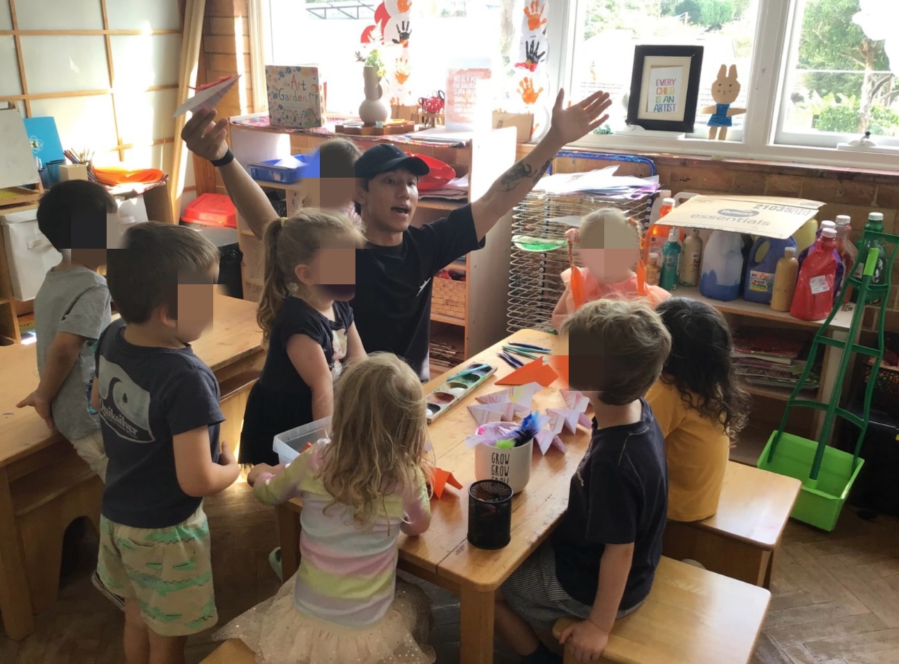 Adhiraj with children · Australia